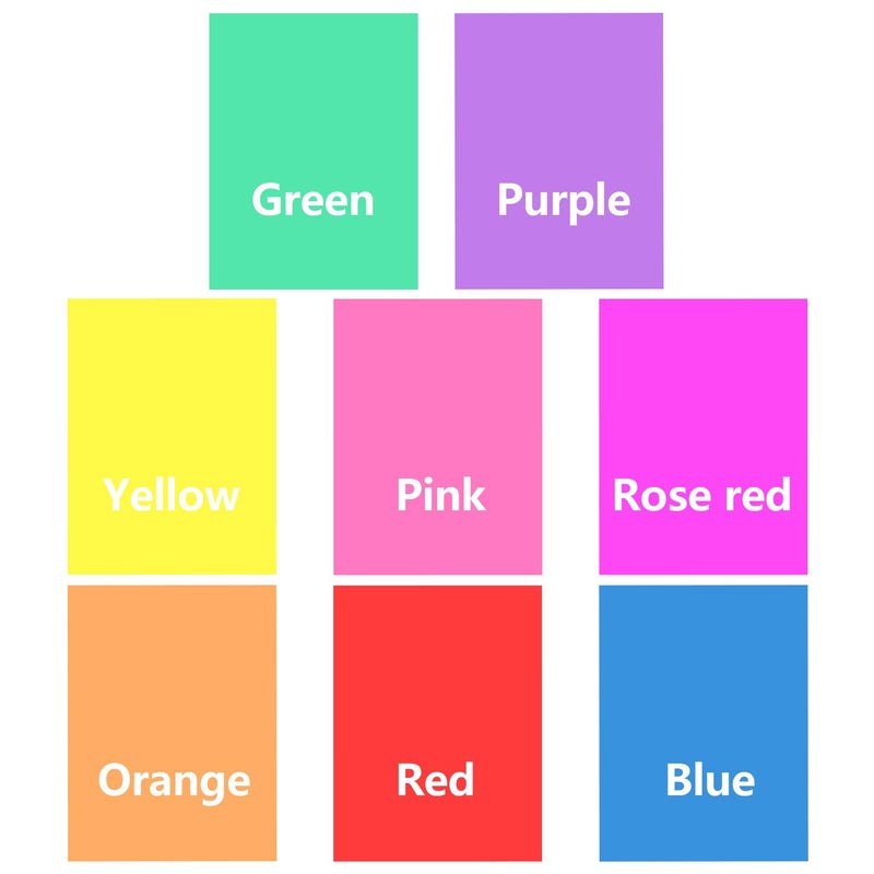 FFNIU Colored Overlays for Dyslexia, 8 Pcs Dyslexia Tools for Kids, Dyslexia Reading Strips, Colored Transparency Sheets for Early Readers, ADHD and Visual Stress, 11IN x 8.5IN - Image 3